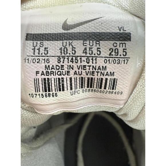 Nike Alpha Menace Pro Mens 11.5 Silver Mid Football Cleats - Picture 6 of 9